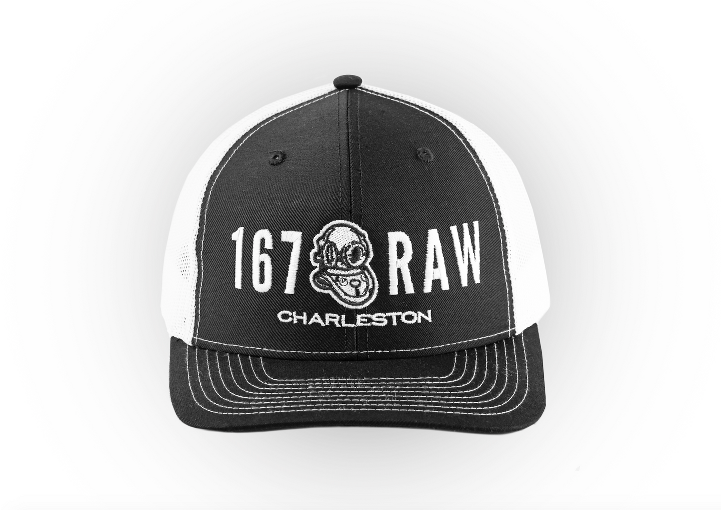 TRUCKER HAT – BLACK & WHITE