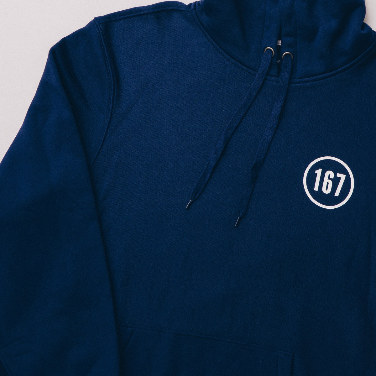 167 FISH MARKET HOODED SWEATSHIRT - NAVY BLUE