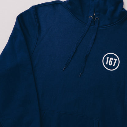 167 FISH MARKET HOODED SWEATSHIRT - NAVY BLUE