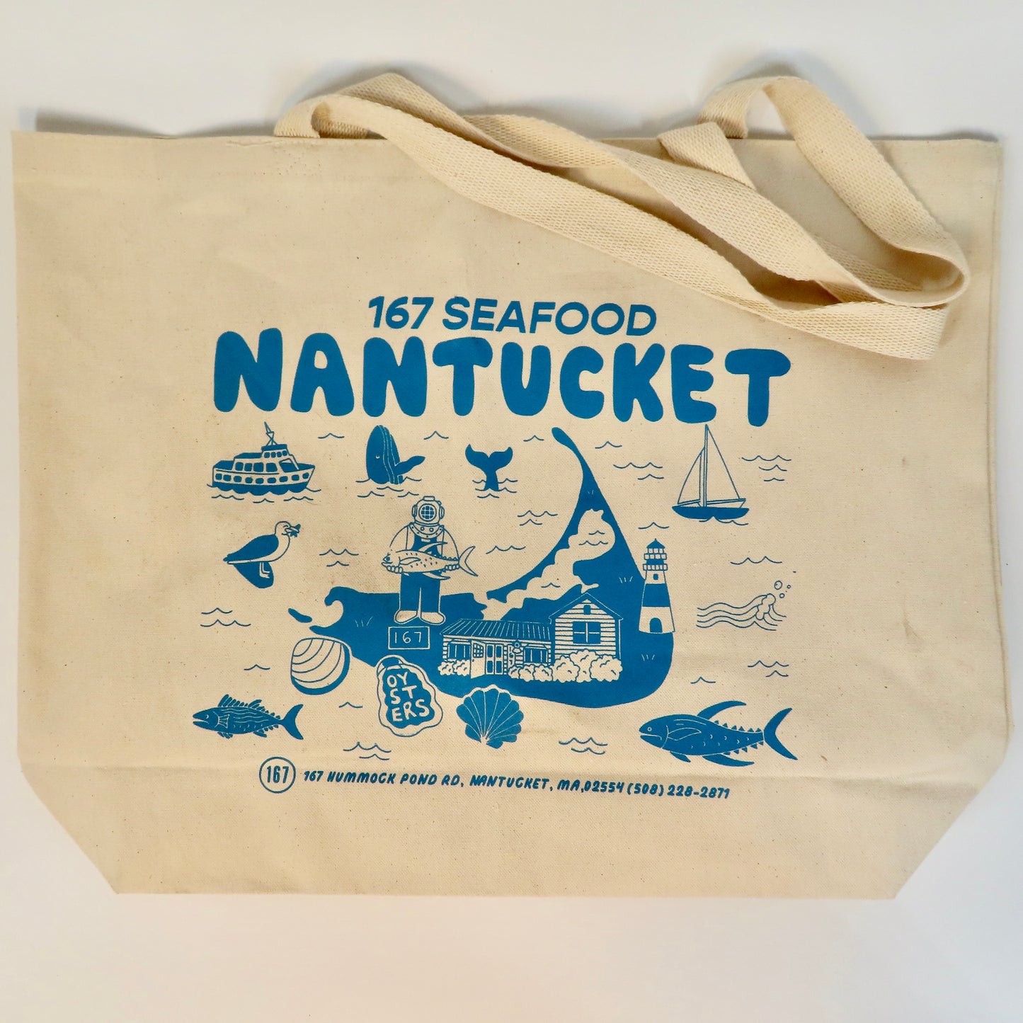 NANTUCKET CANVAS TOTE BAG