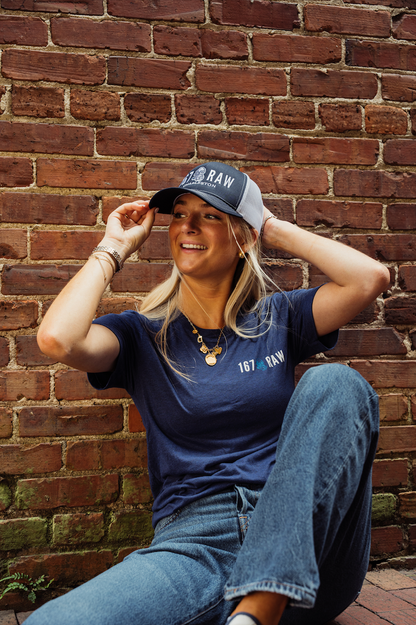 TRUCKER HAT – NAVY BLUE