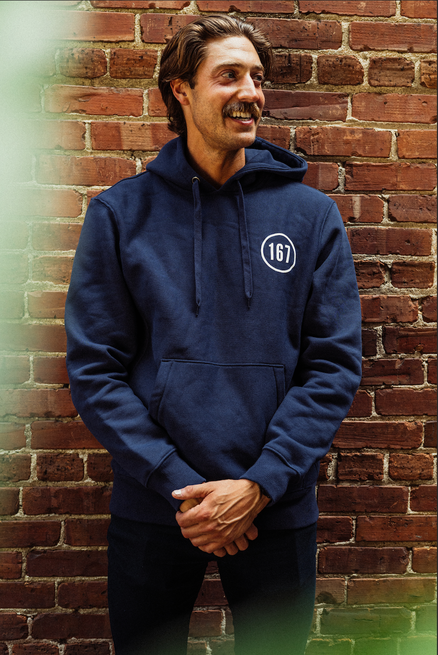 HOODED SWEATSHIRT - NAVY BLUE