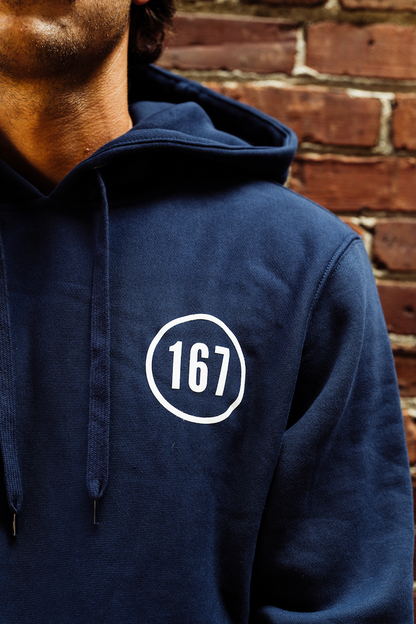 HOODED SWEATSHIRT - NAVY BLUE