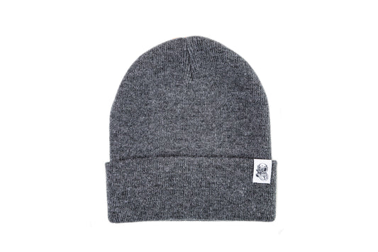 KNIT BEANIE – HEATHER GREY